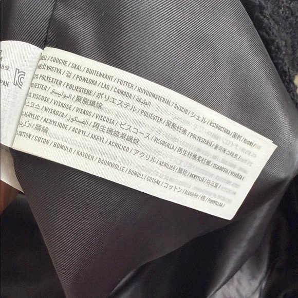 Abercrombie & Fitch black textured tweed blazer - Picture 10 of 11